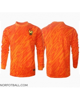 Billige Fotballdrakt Frankrike Keeper Replika Bortedrakt EM 2024 Langermet